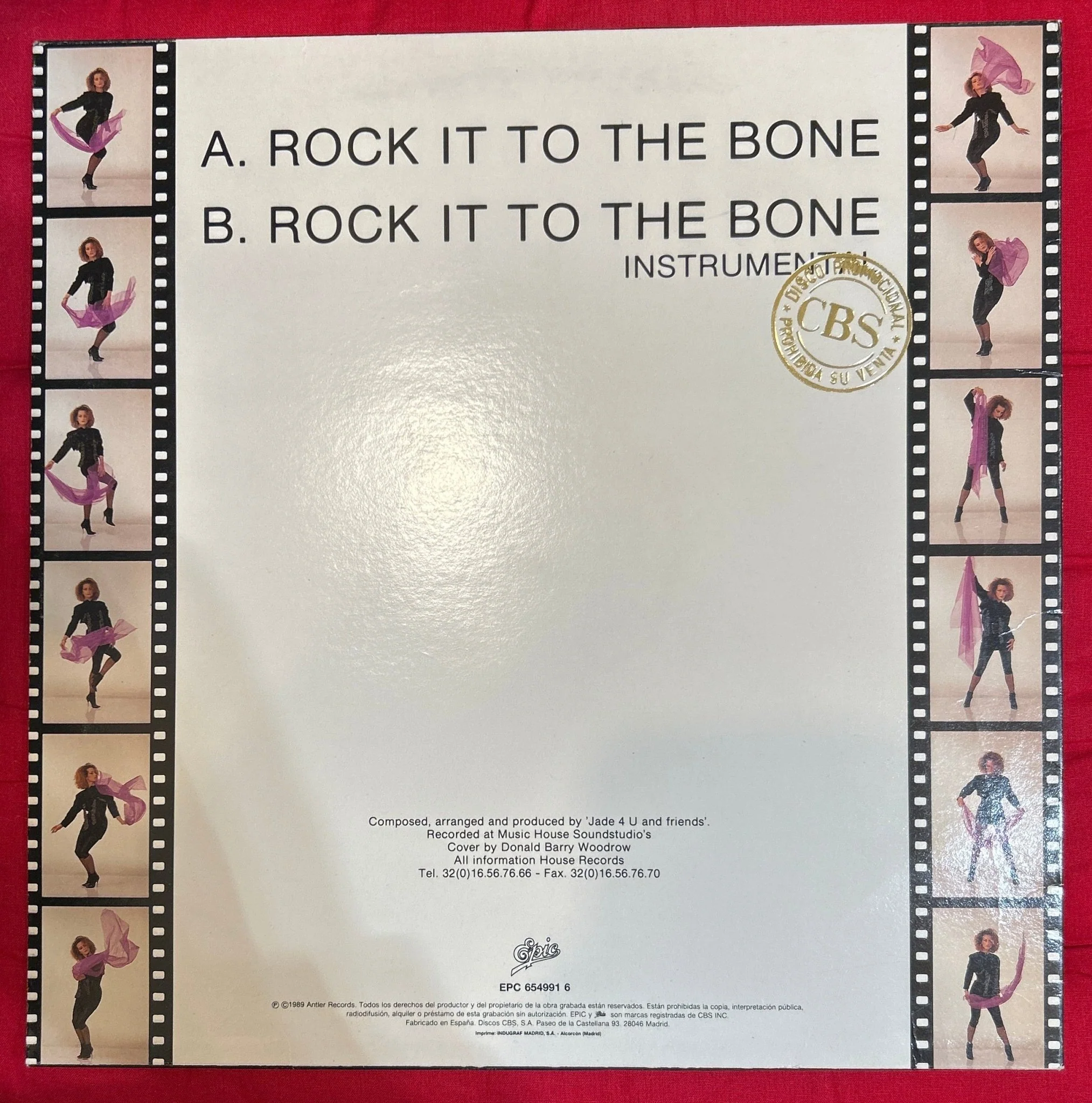 MAXISINGLE Jade 4U ‎– Rock It To The Bone  2ª Mano - Image 2