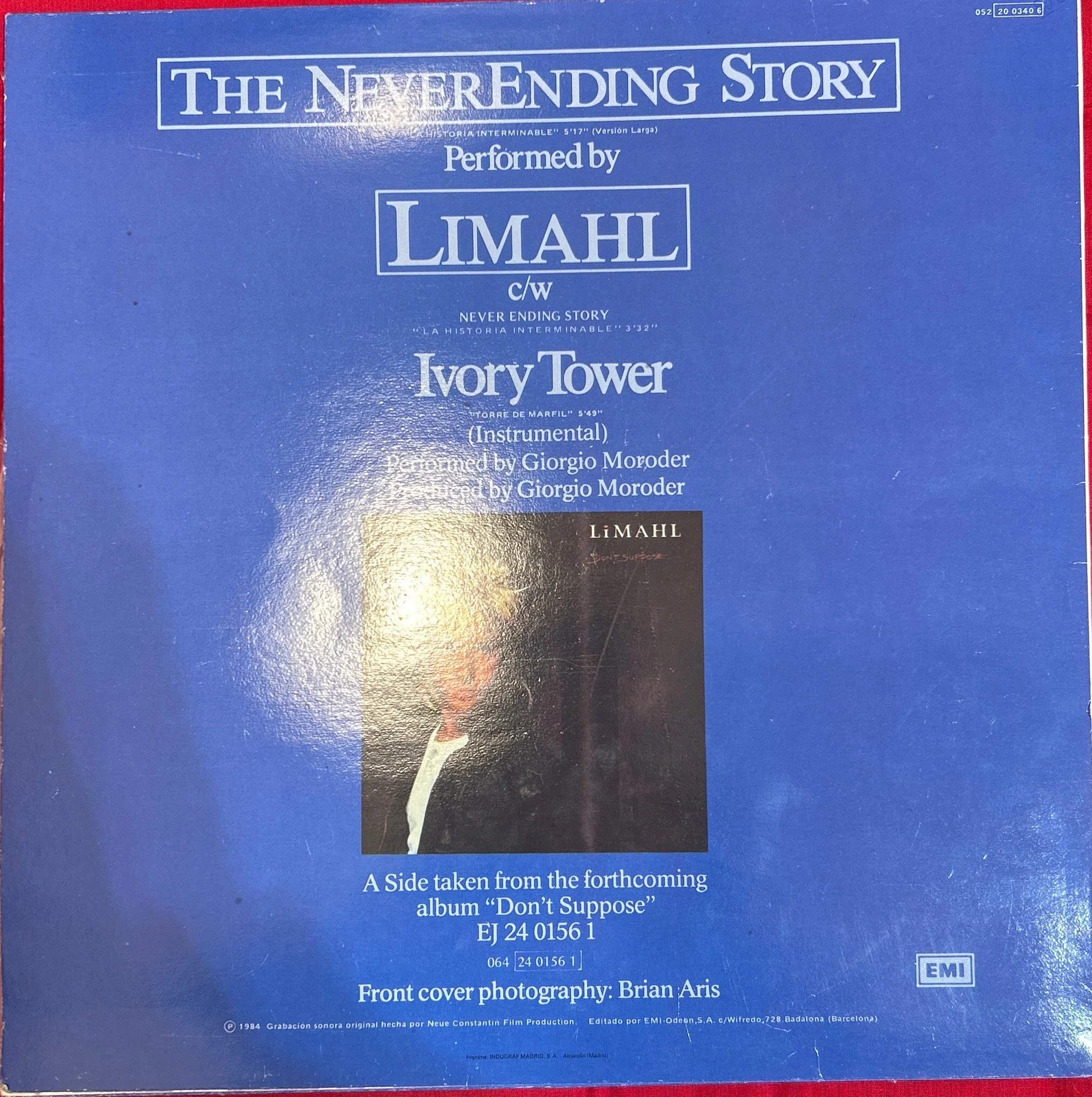 MAXISINGLE Limahl ‎– The NeverEnding Story 2ª Mano - Image 2