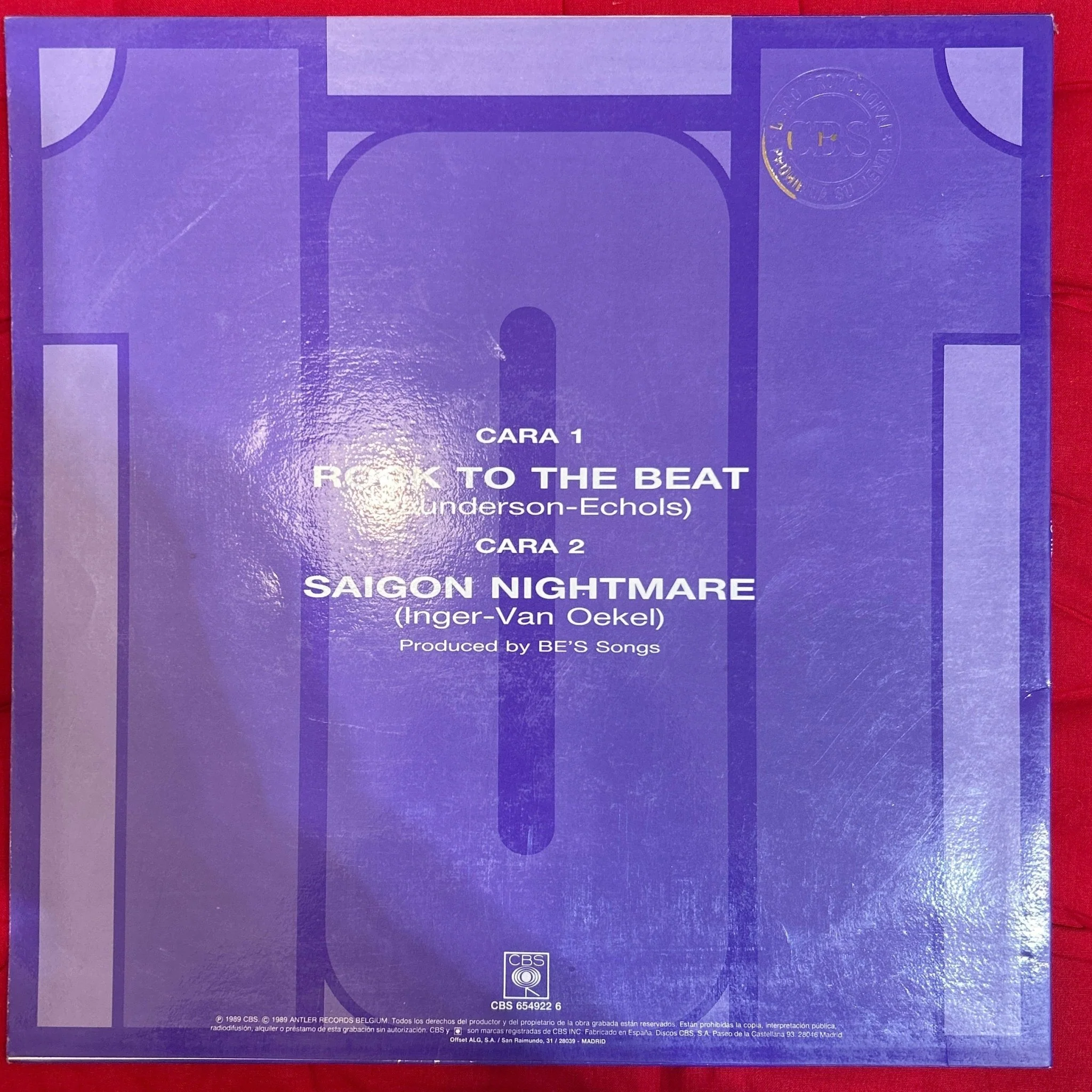 MAXISINGLE 101 ‎– Rock To The Beat 2ª Mano - Image 2