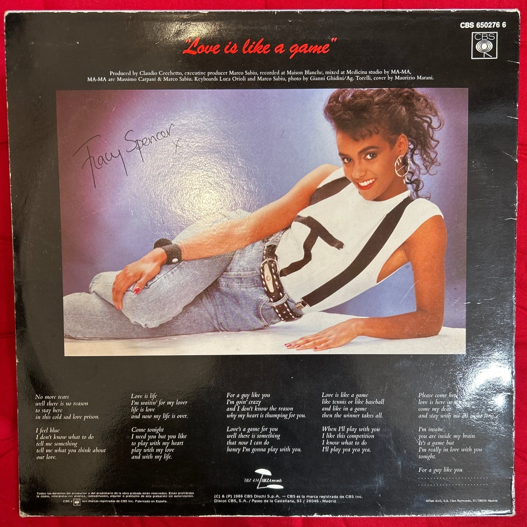 MAXISINGLE Tracy Spencer ‎– Love Is Like A Game 2ª Mano - Image 2