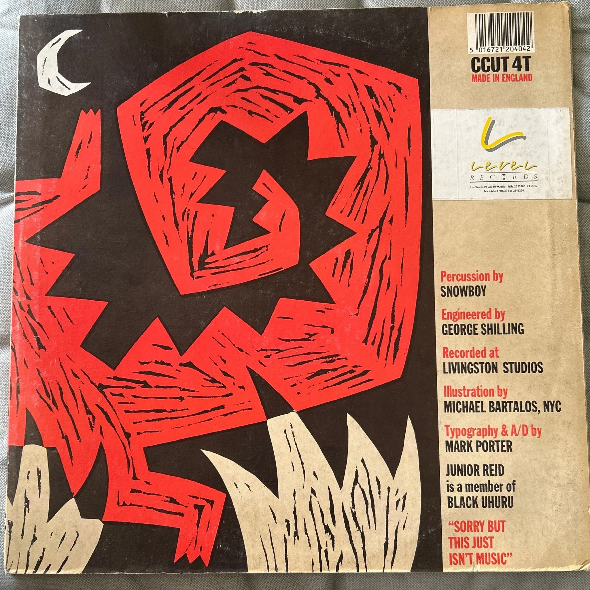 MAXISINGLE Coldcut Featuring Junior Reid And The Ahead Of Our Time Orchestra* ‎– Stop This Crazy Thing 2ª Mano - Image 2