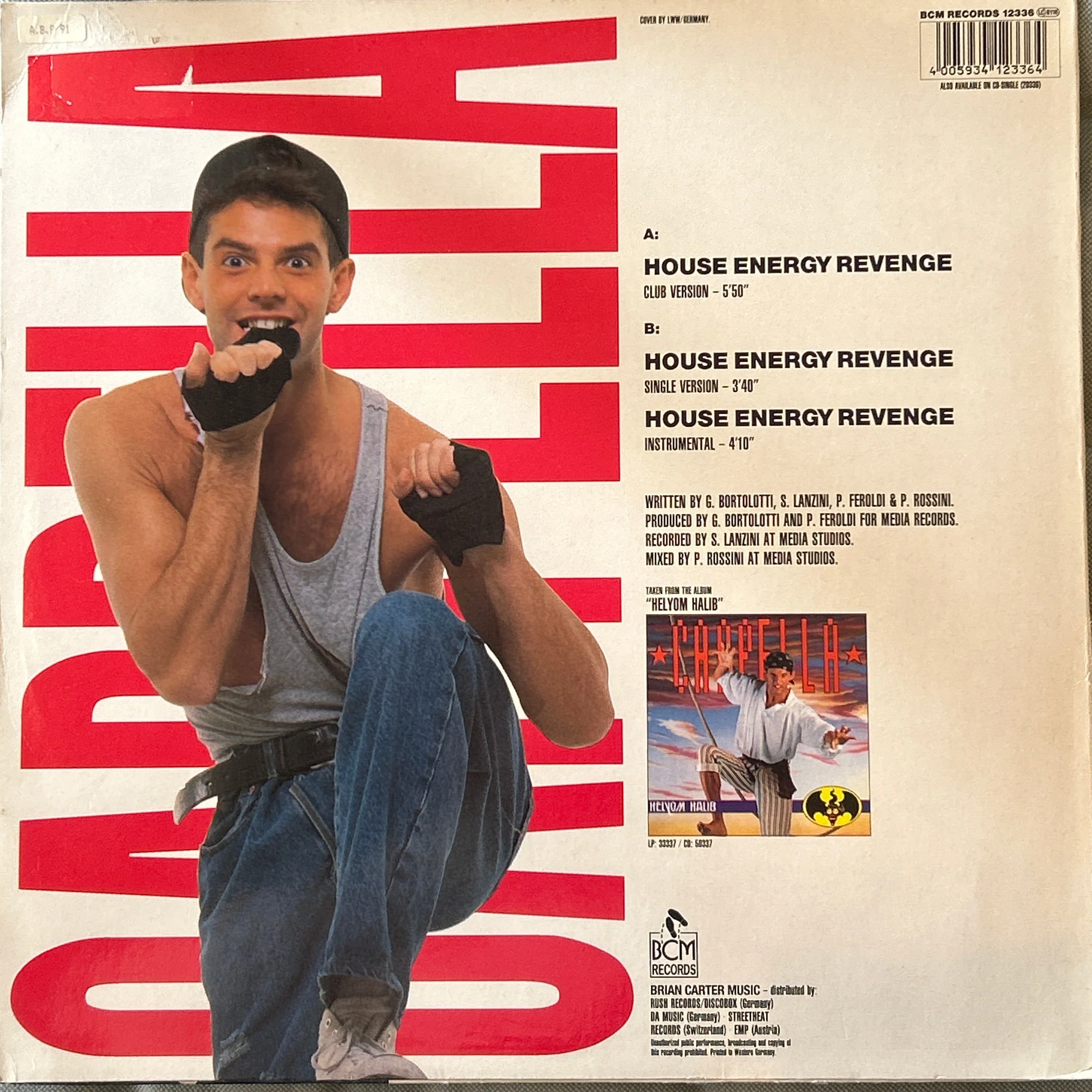 MAXISINGLE Cappella ‎– House Energy Revenge 2ª Mano - Image 2