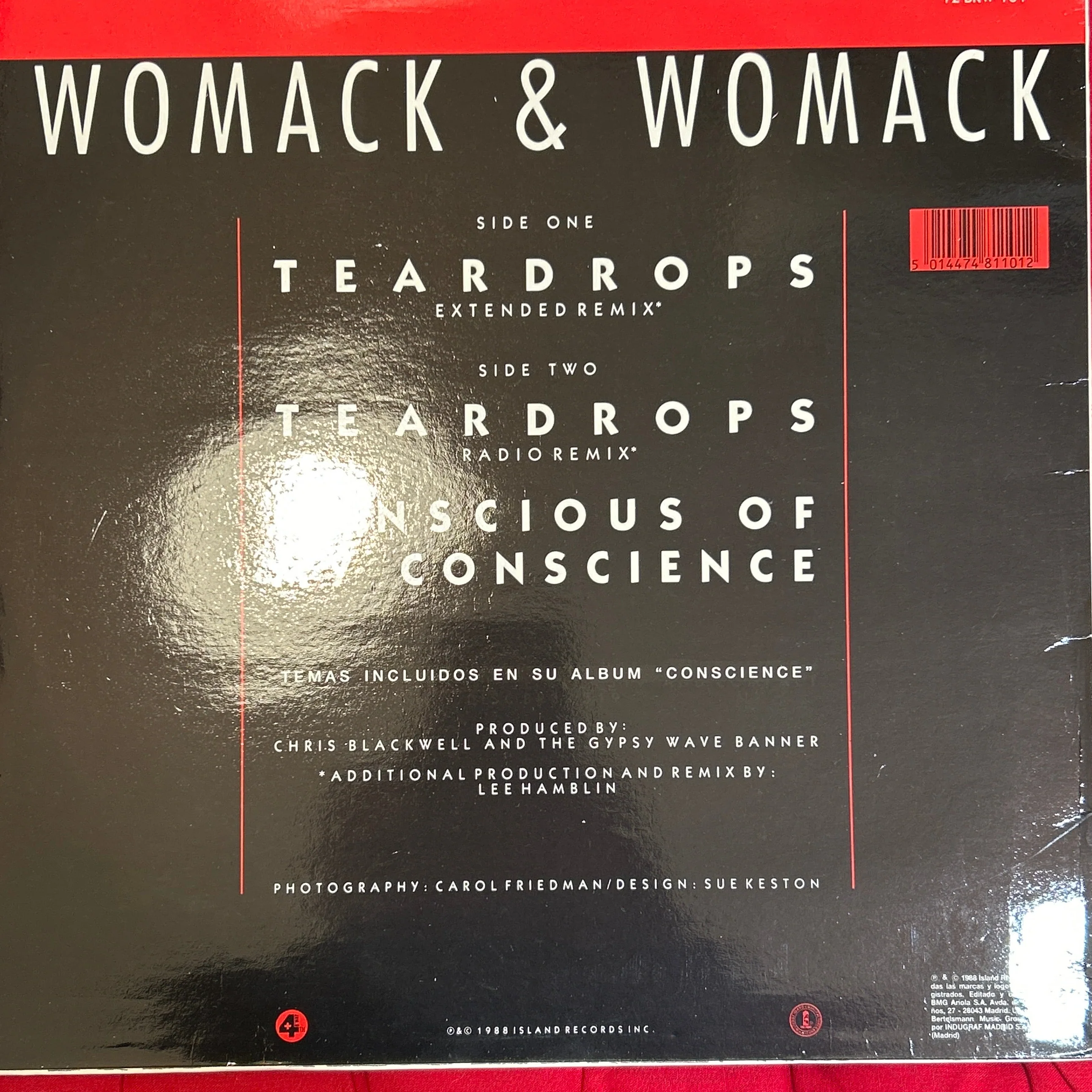 MAXISINGLE Womack & Womack ‎– Teardrops 2ª Mano - Image 2