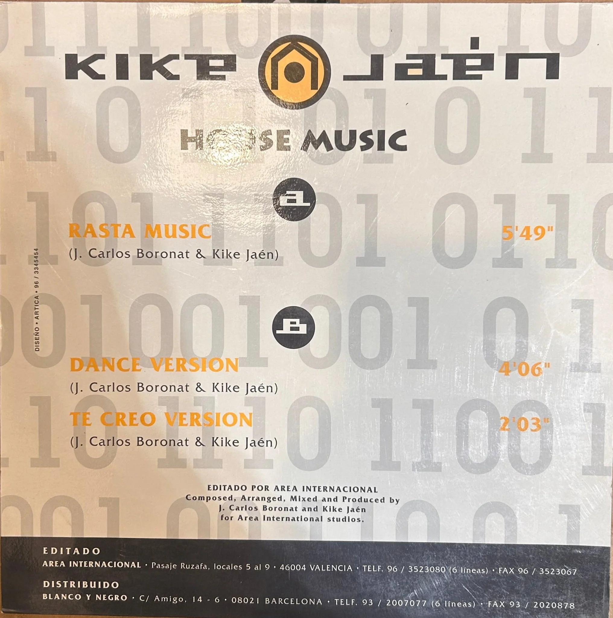 MAXISINGLE Kike Jaen ‎– House Music 2ª Mano - Image 2