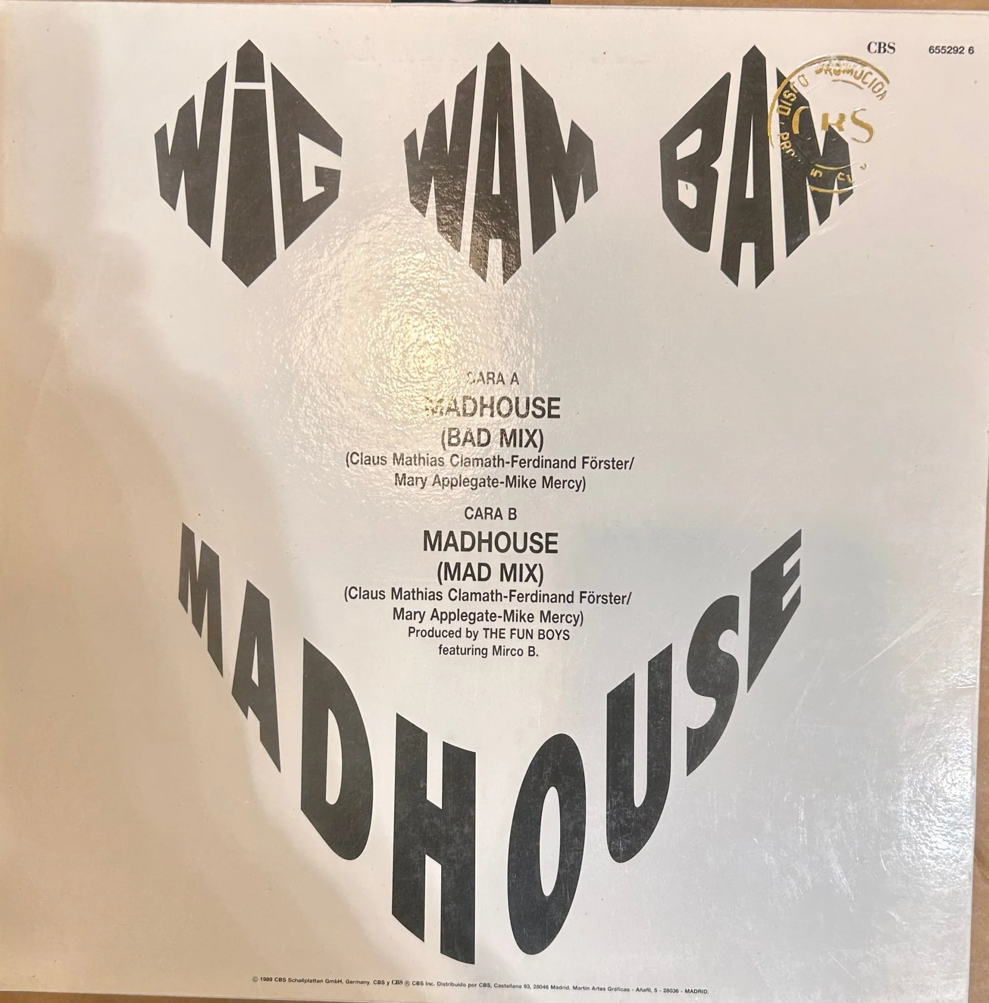 MAXISINGLE Wig Wam Bam ‎– Madhouse (Bad Mix) 2ª Mano (Producto exclusivo recogida en tienda) - Image 2