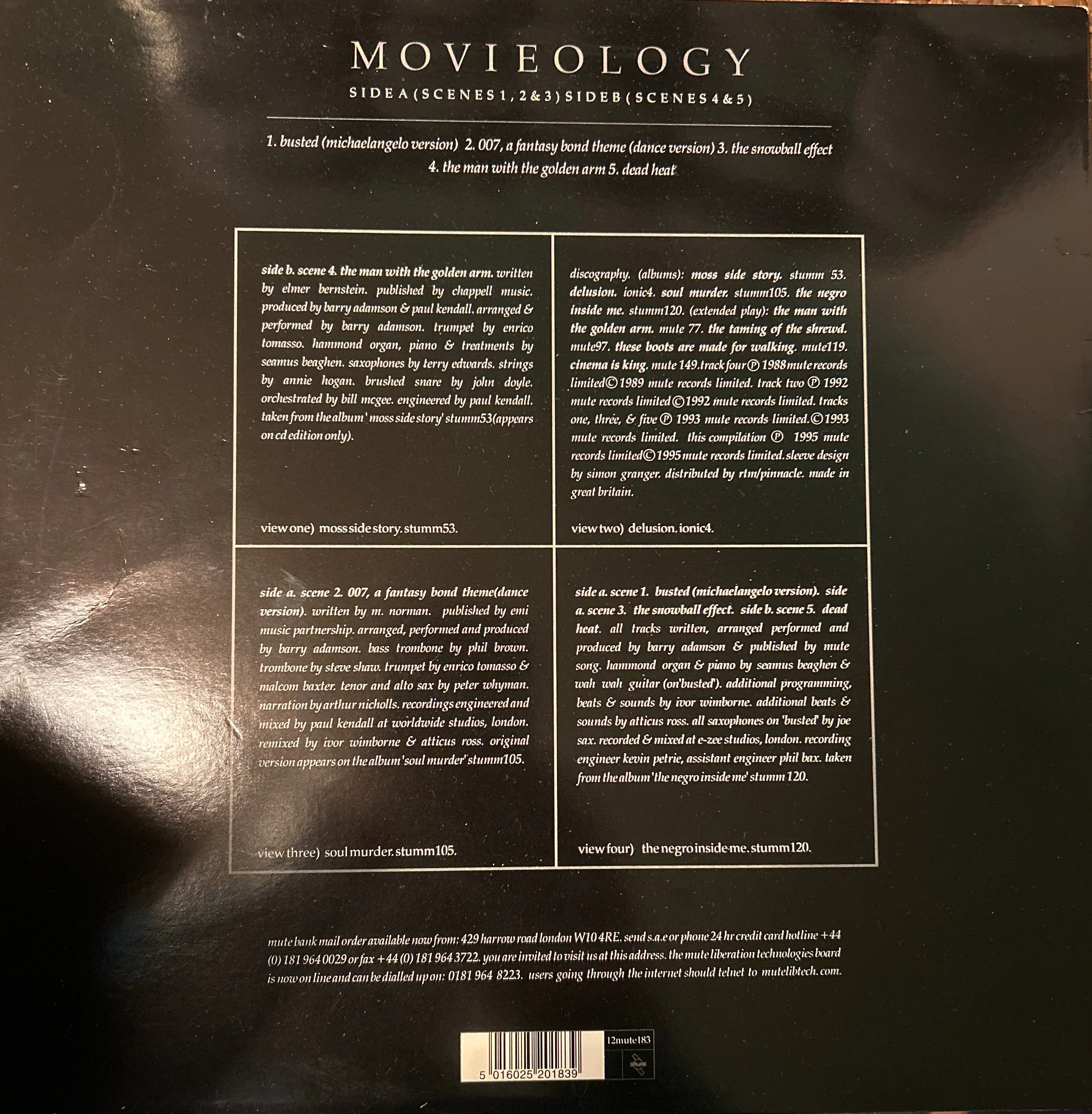 MAXISINGLE Barry Adamson ‎– Movieology 2ª Mano - Image 2