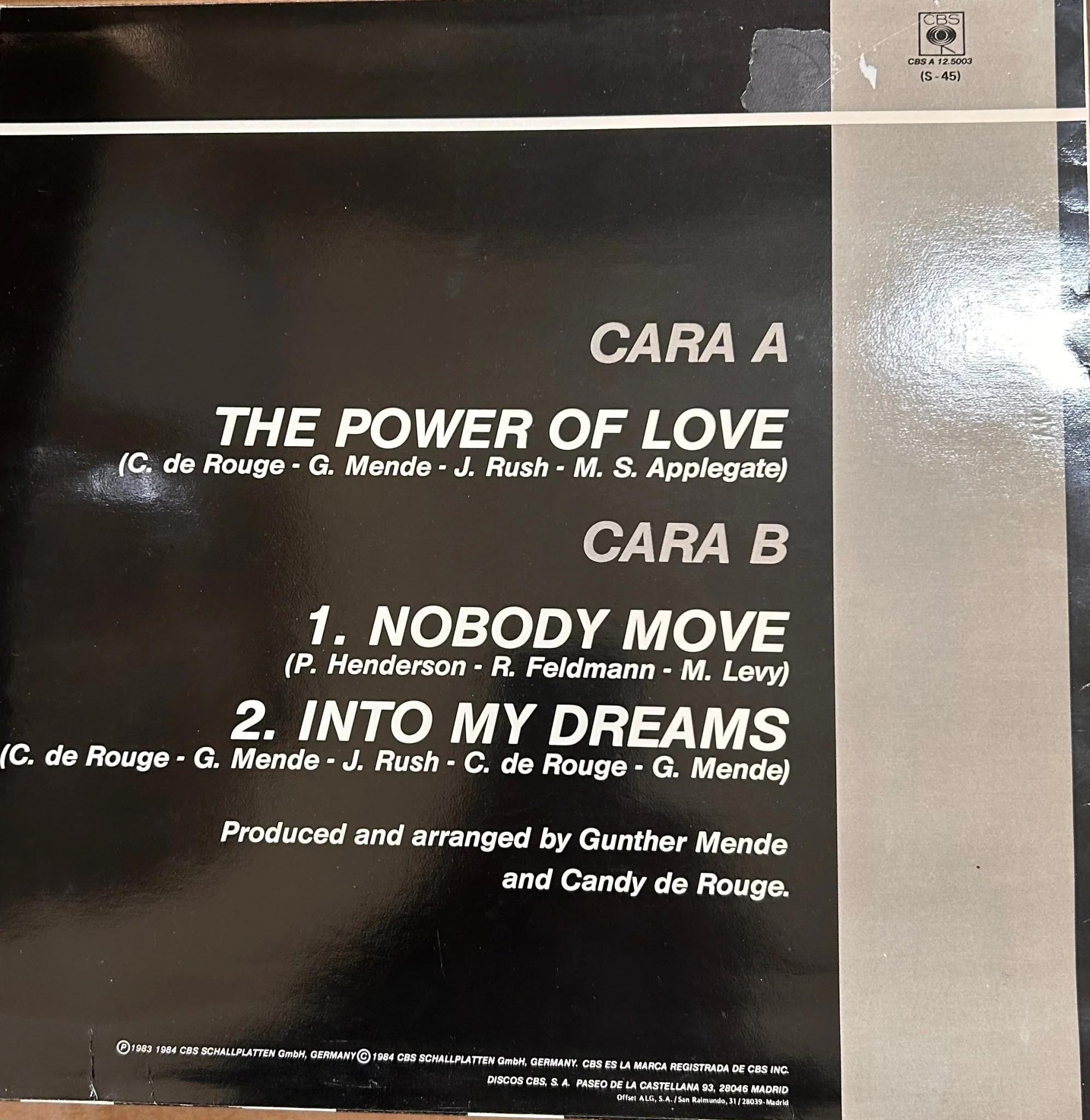 MAXISINGLE Jennifer Rush ‎– The Power Of Love (Orchestral Remix) 2ª Mano (Producto exclusivo recogida en tienda) - Image 2