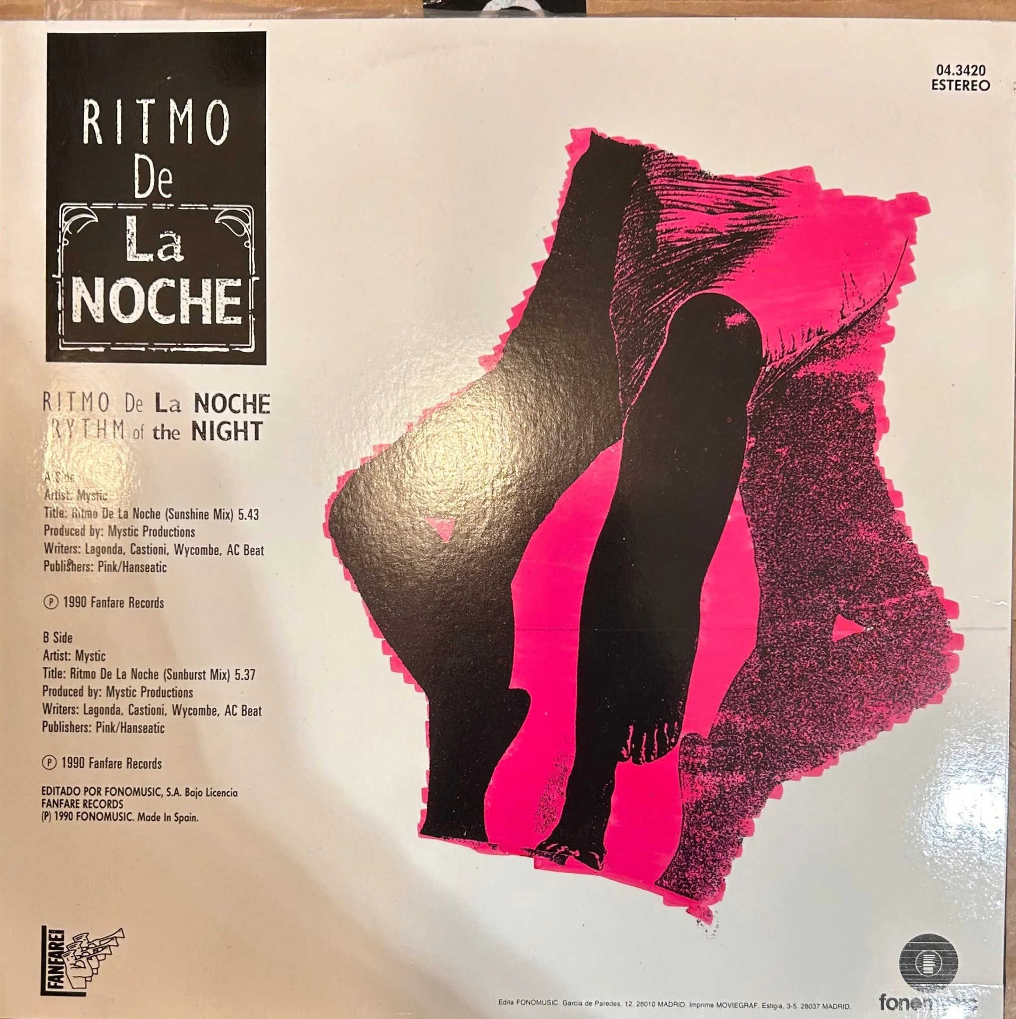 MAXISINGLE Mystic ‎– Ritmo De La Noche 2ª Mano (Producto exclusivo recogida en tienda) - Image 2