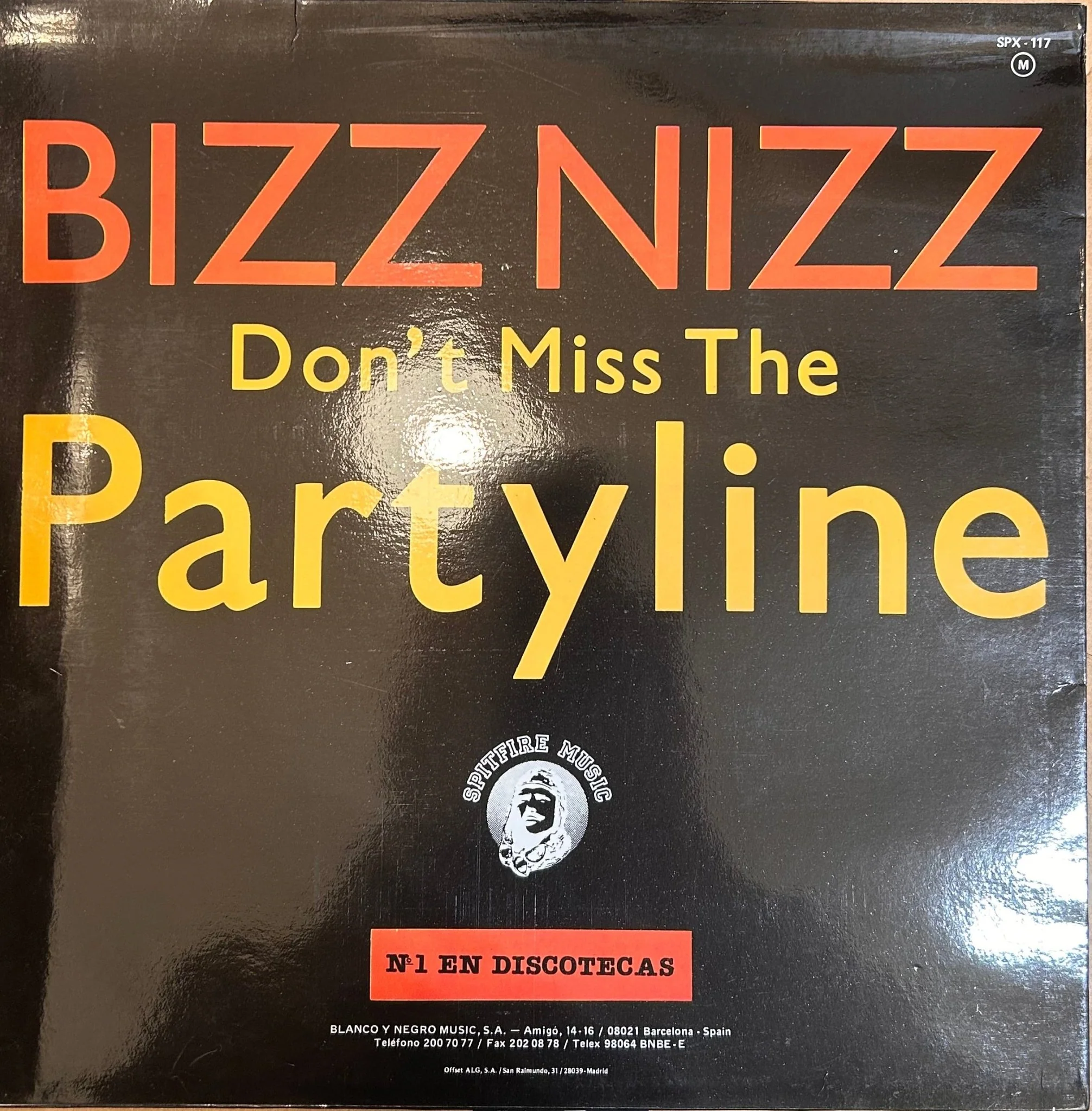 MAXISINGLE Bizz Nizz ‎– Don't Miss The Partyline 2ª Mano (Producto exclusivo recogida en tienda) - Image 2