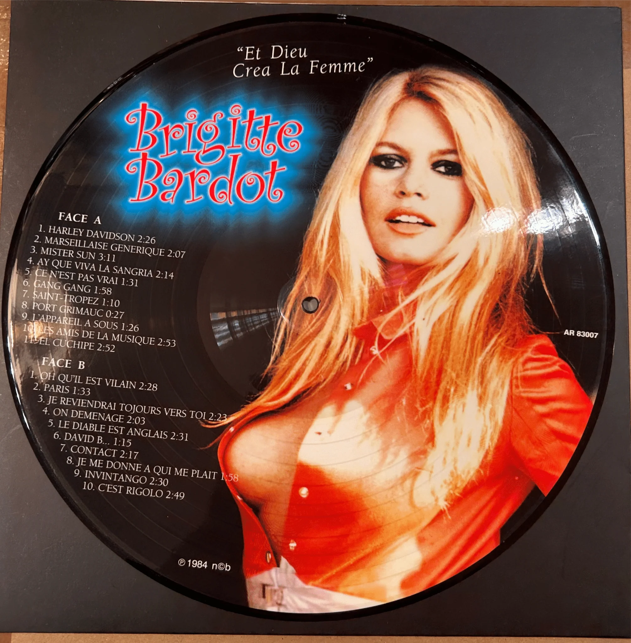 PICTURE DISC Brigitte Bardot ‎– Et Dieu Crea La Femme Nuevo sin precintar - Bootleg - - Image 2