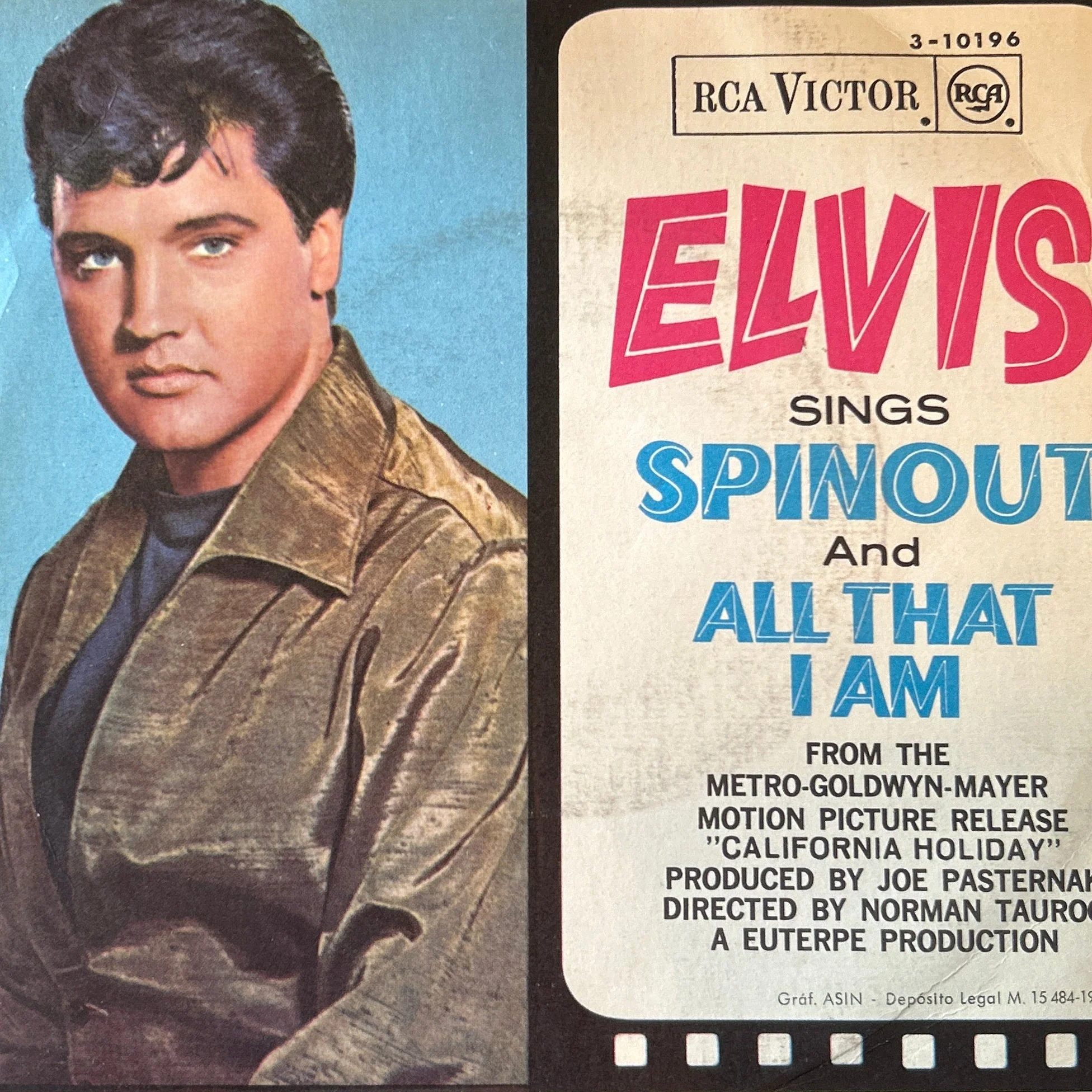 SINGLE Elvis Presley – Spinout / All That I Am 2ª Mano - Image 2