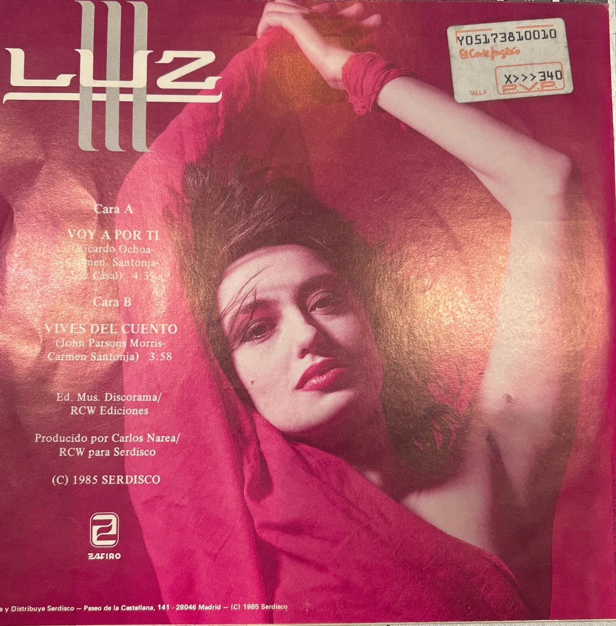 SINGLE Luz ‎– Voy A Por Ti 2ª mano  (Producto exclusivo recogida en tienda) - Image 2