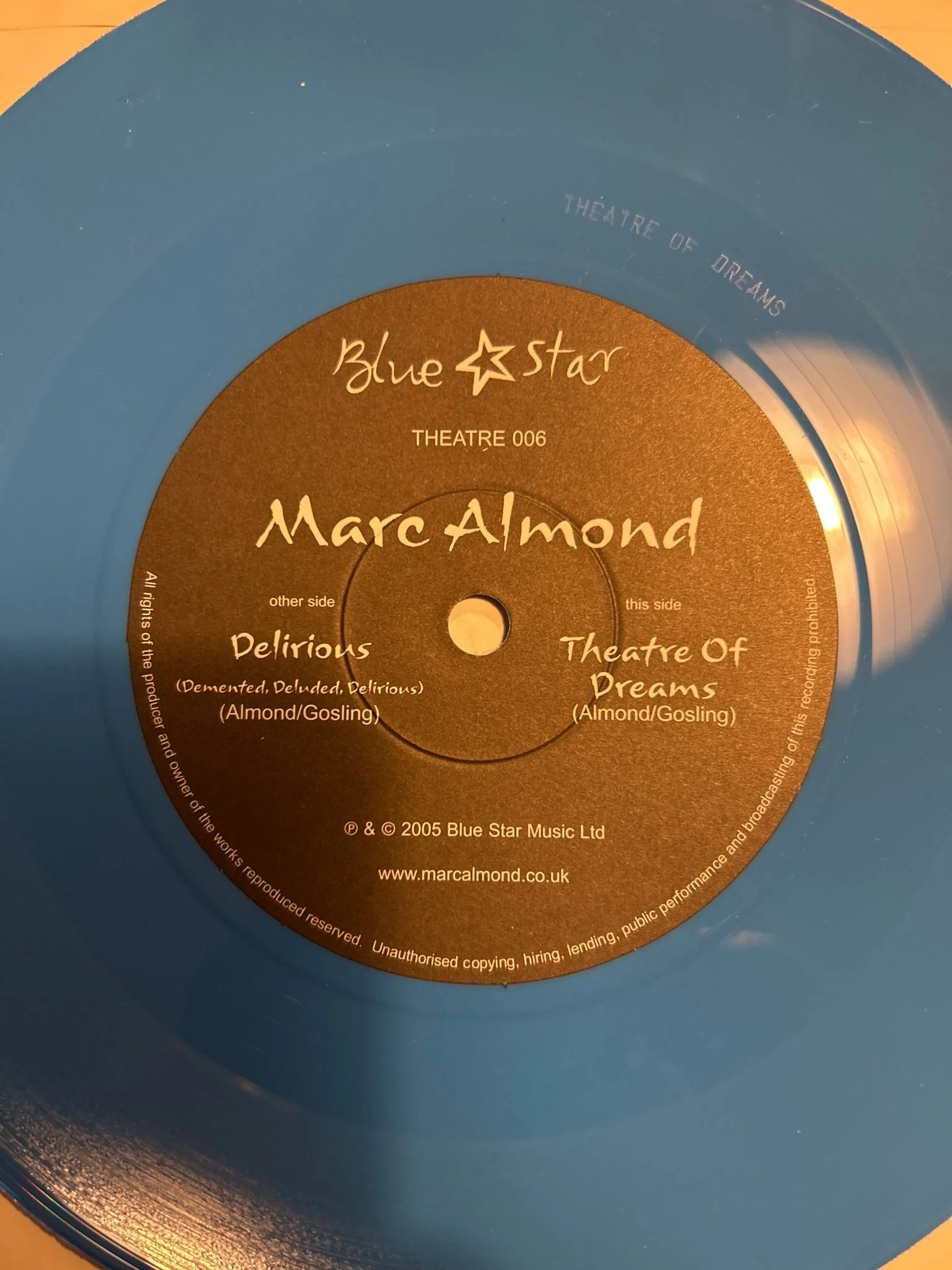 SINGLE Marc Almond ‎– Delirious / Theatre Of Dreams 2ª Mano - Image 3