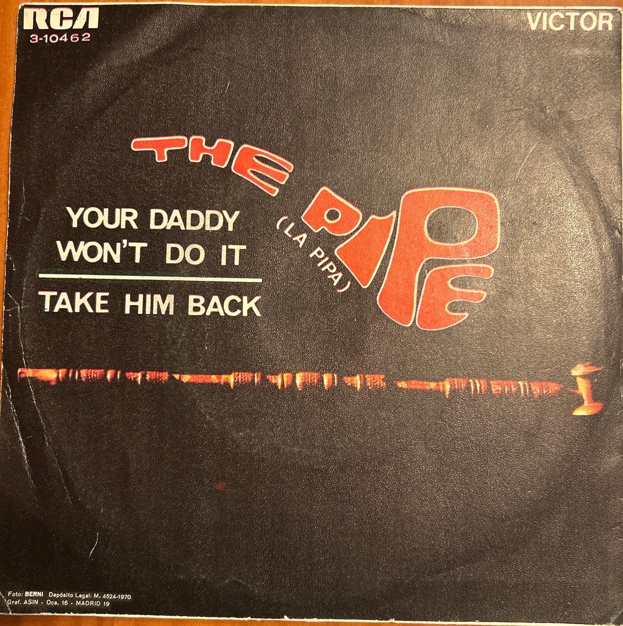 SINGLE The Pipe ‎– Your Daddy Won't Do It 2ª Mano - Image 2