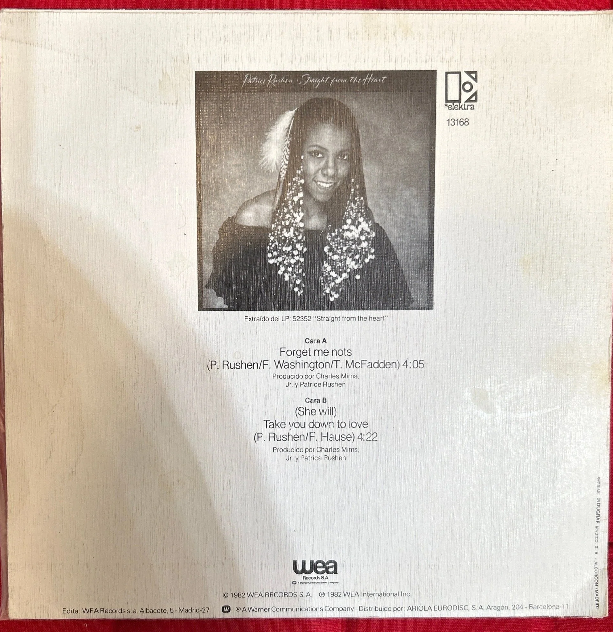 SINGLE Patrice Rushen – Forget Me Not 2ª Mano - Image 2