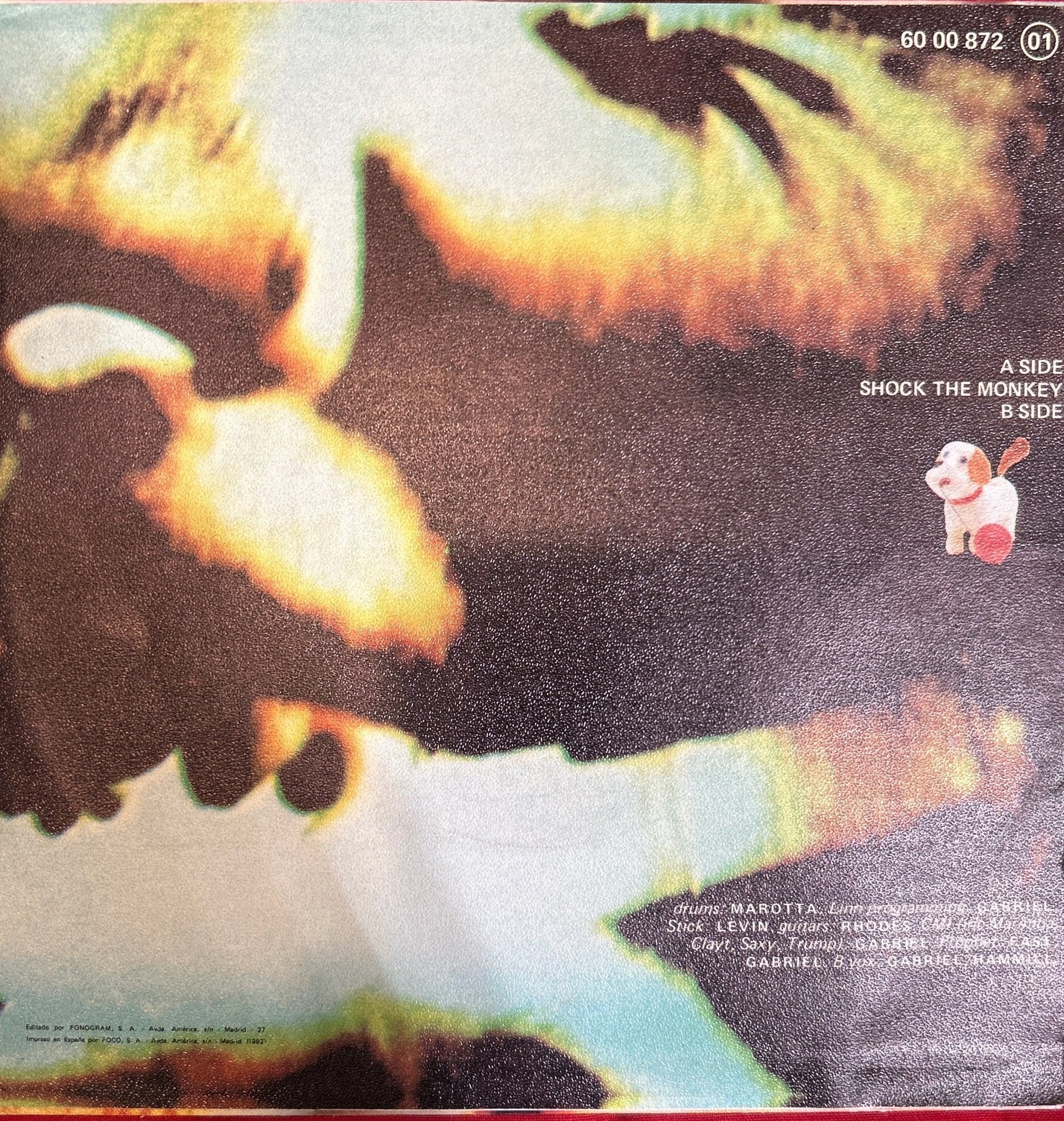 SINGLE Peter Gabriel – Shock The Monkey = Asusta al Mono 2ª Mano (Producto exclusivo recogida en tienda) - Image 2