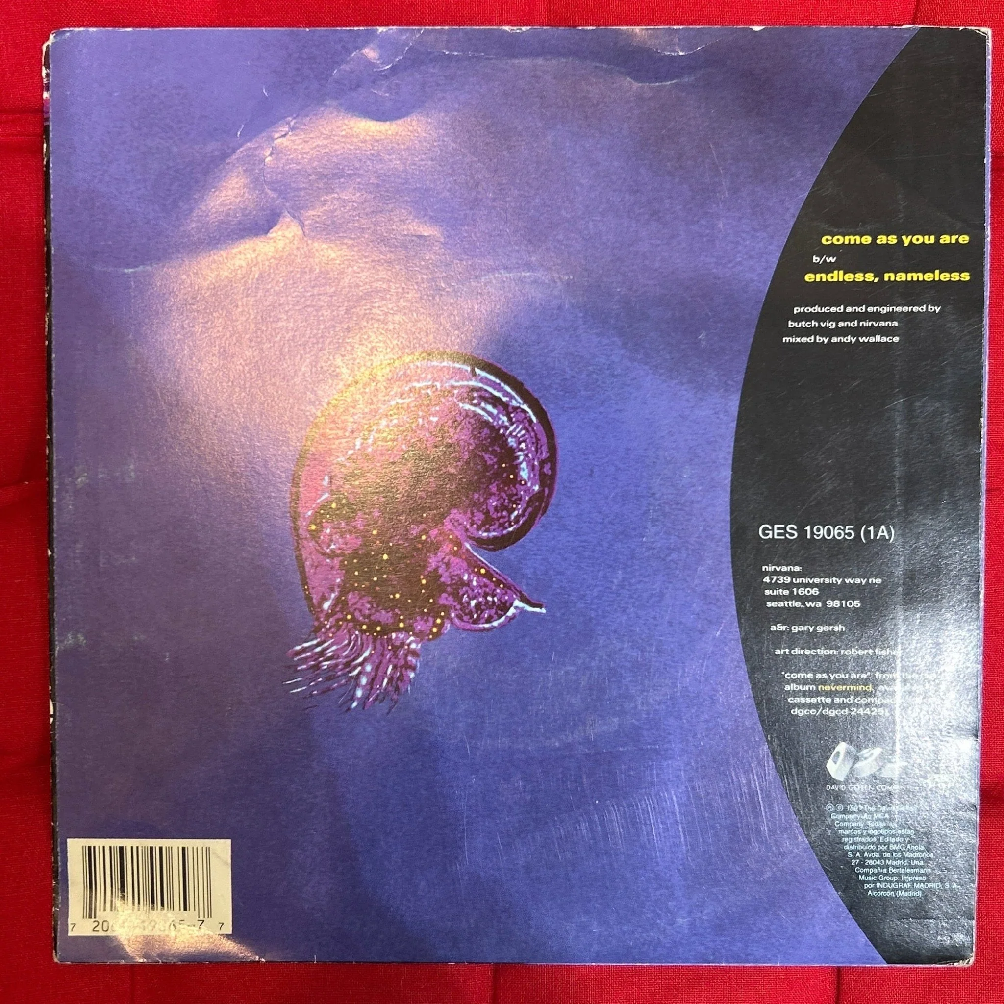 SINGLE Nirvana ‎– Come As You Are 2ª mano - Image 2